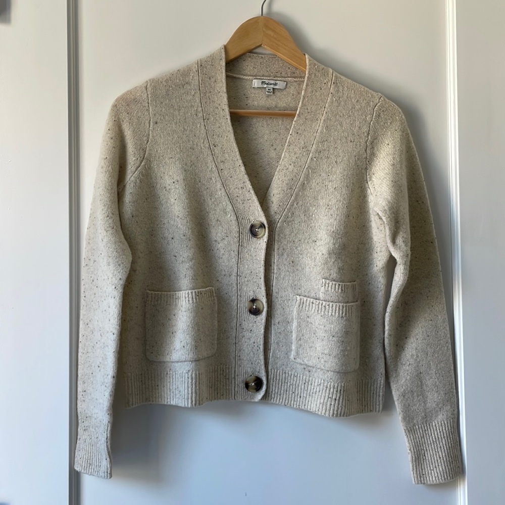 NWT Madewell Shrunken Donegal Cardigan Sweater